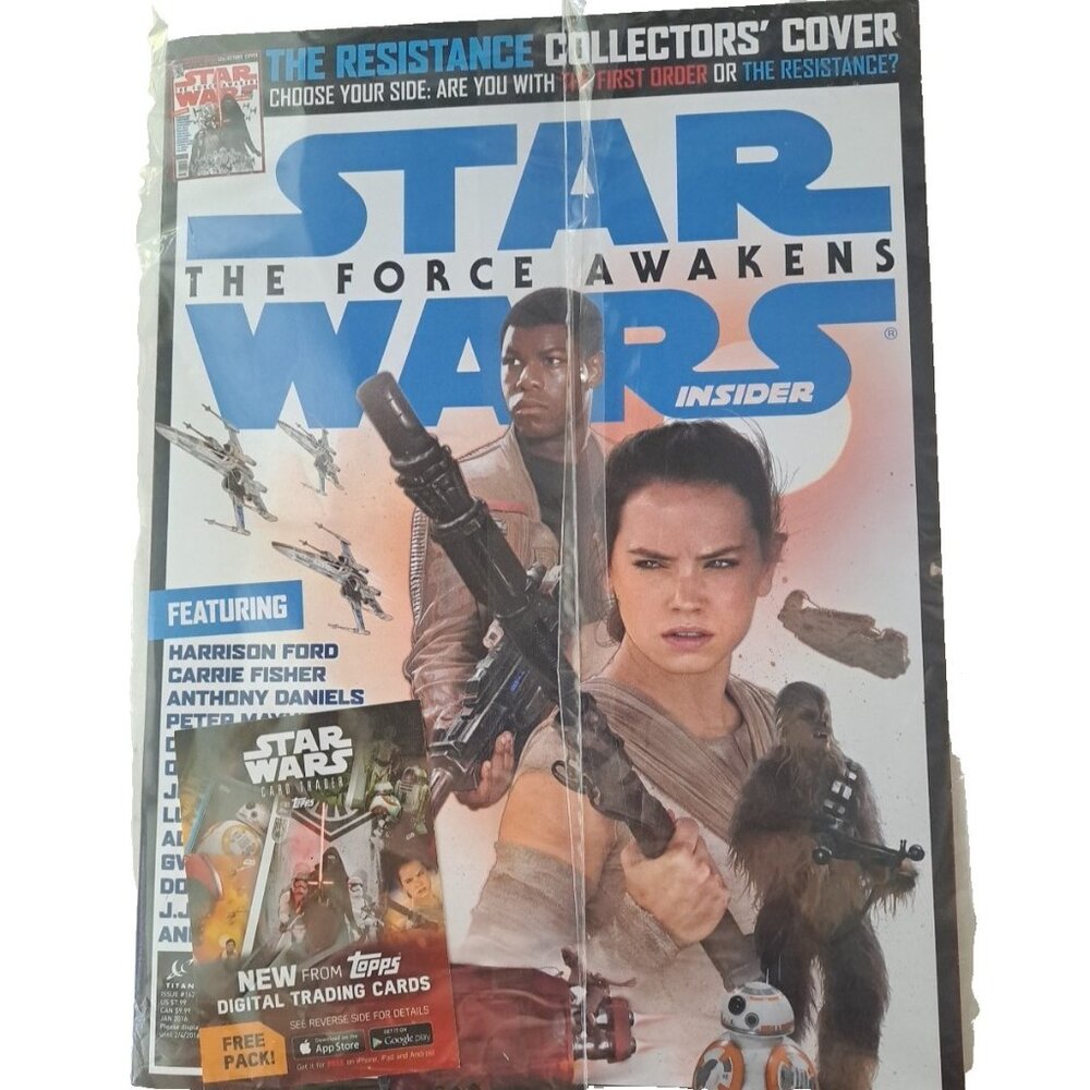 NEW THE FORCE AWAKENS JAN 2016 STAR WARS INSIDER Mag #162 Sealed Collector Cover